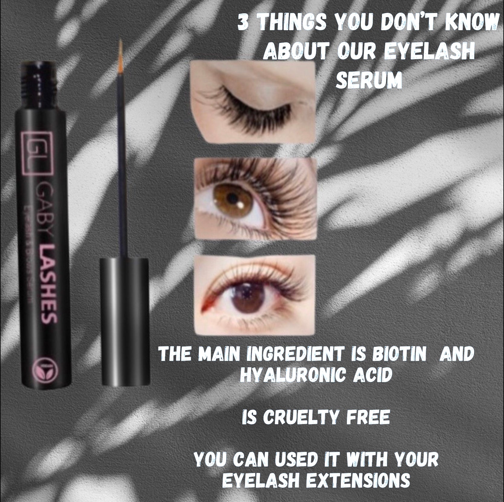 Eyebrow and lash serum